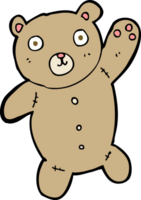 niedlicher teddybär der karikatur png