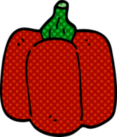 cartoon doodle organic pepper png