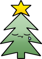 albero di natale del fumetto sfumato sfumato png