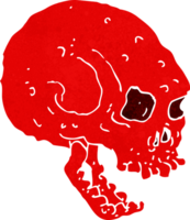 cartoon spooky skull png