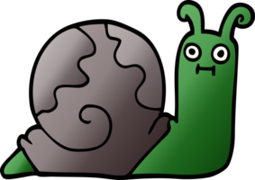 Cartoon-Doodle-Schnecke png