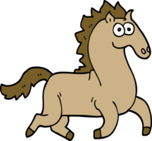 cartoon doodle magnificent stallion png