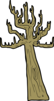 vieux, arbre nu, dessin animé png