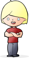 cartoon man with crossed arms png