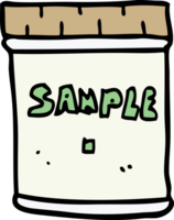 cartoon doodle medical sample jar png