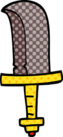 punhal velho do doodle dos desenhos animados png