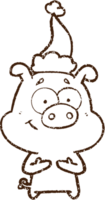 Pig Charcoal Drawing png