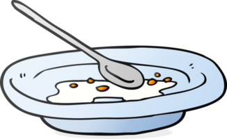 cartoon empty cereal bowl png