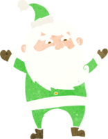 tecknad glad jultomte png