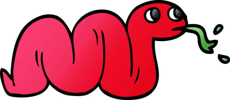 tecknad serie klotter orm png