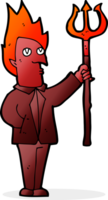 Cartoon-Teufel mit Mistgabel png