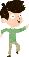 cartoon pointing boy png