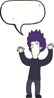 cartoon vampire with speech bubble png