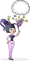 thought bubble cartoon witch png