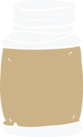 dessin animé doodle d'un pot de stockage png