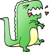 cartone animato doodle ruggente t rex png