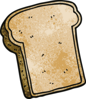 fatia de pão de desenho animado png