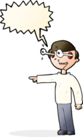 cartoon staring man with speech bubble png