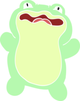 grenouille de griffonnage de dessin animé png