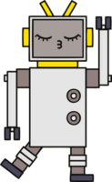 lindo robot de dibujos animados png