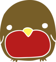 pinguim de desenho animado de estilo de cor plana bonito png