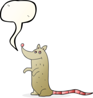 discours bulle dessin animé rat png