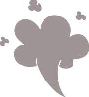 cartoon doodle suizende wolk png