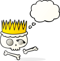 thought bubble cartoon crown png