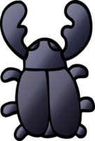 cartoon doodle huge beetle png