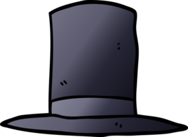 cartoon doodle top hat png