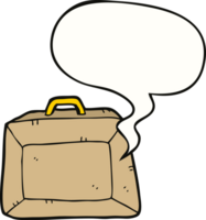 cartoon budget briefcase and speech bubble png