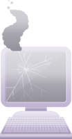 broken computer graphic icon png