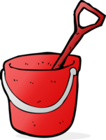 cartoon bucket and spade png