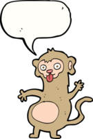 funny cartoon monkey with speech bubble png