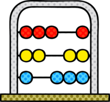 serietidning stil tecknad matematik abacus png