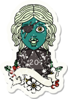 half orc rogue with natural twenty dice roll illustration png