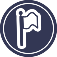 waving flag circular icon png