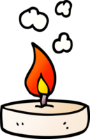 cartoon doodle small candle png