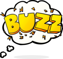 thought bubble cartoon buzz symbol png