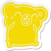 cartoon sticker kawaii schattige teddybeer png