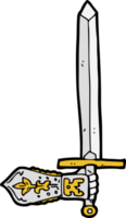 cartoon sword and hand png