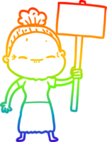 arco iris gradiente línea dibujo dibujos animados pacífico anciana png