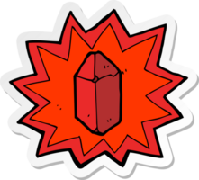 sticker of a cartoon ruby png