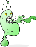 fantasma de desenho animado em garrafa png