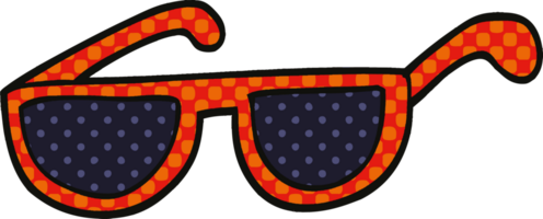 comic book style cartoon sunglasses png