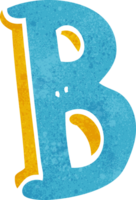 lettre de dessin animé b png