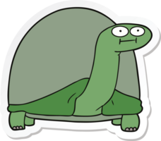 sticker of a cartoon tortoise png