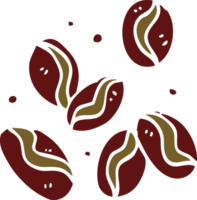 cartoon doodle coffee beans png