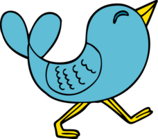 cartoon doodle bluebird png