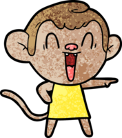 macaco rindo dos desenhos animados png